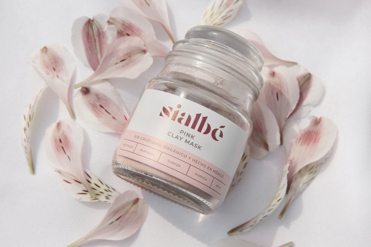 Mascarilla de Arcilla Rosa de SIALBÉ: con rosa mosqueta y karité, suaviza la textura sin resecar, imagen 2