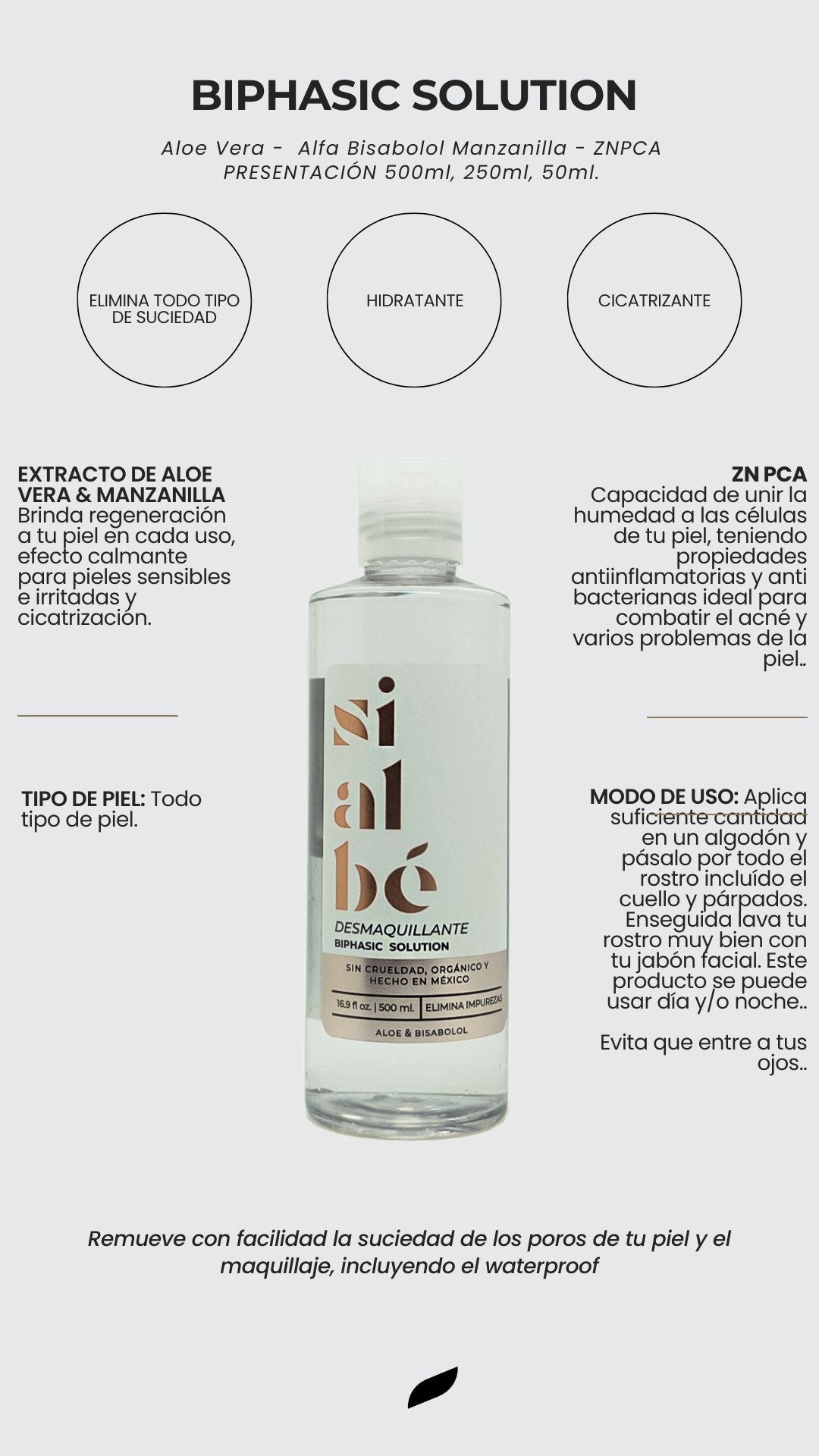 LIMPIADOR BIFÁSICO ALOE VERA