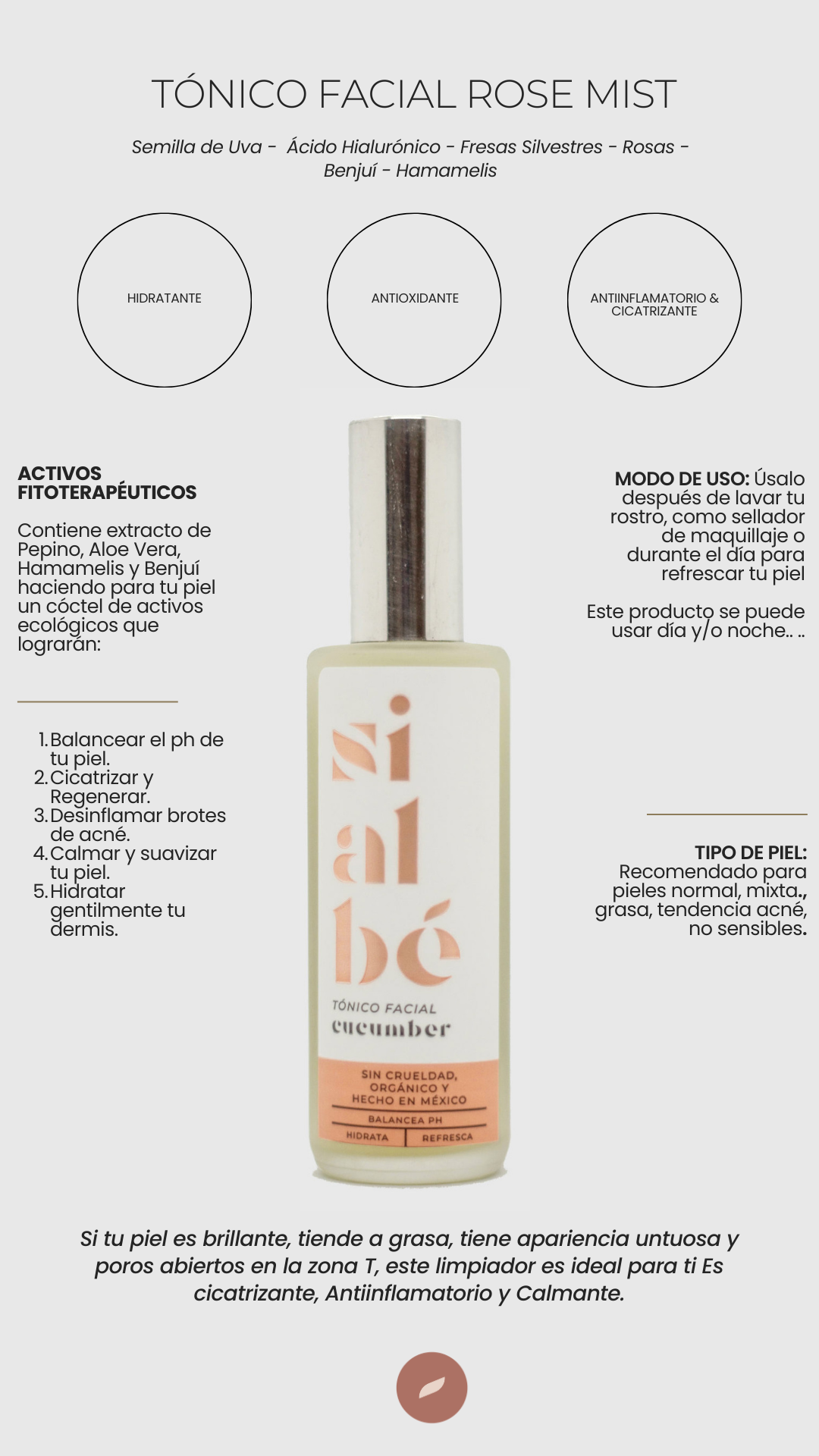 TÓNICO FACIAL CUCUMBER MIST