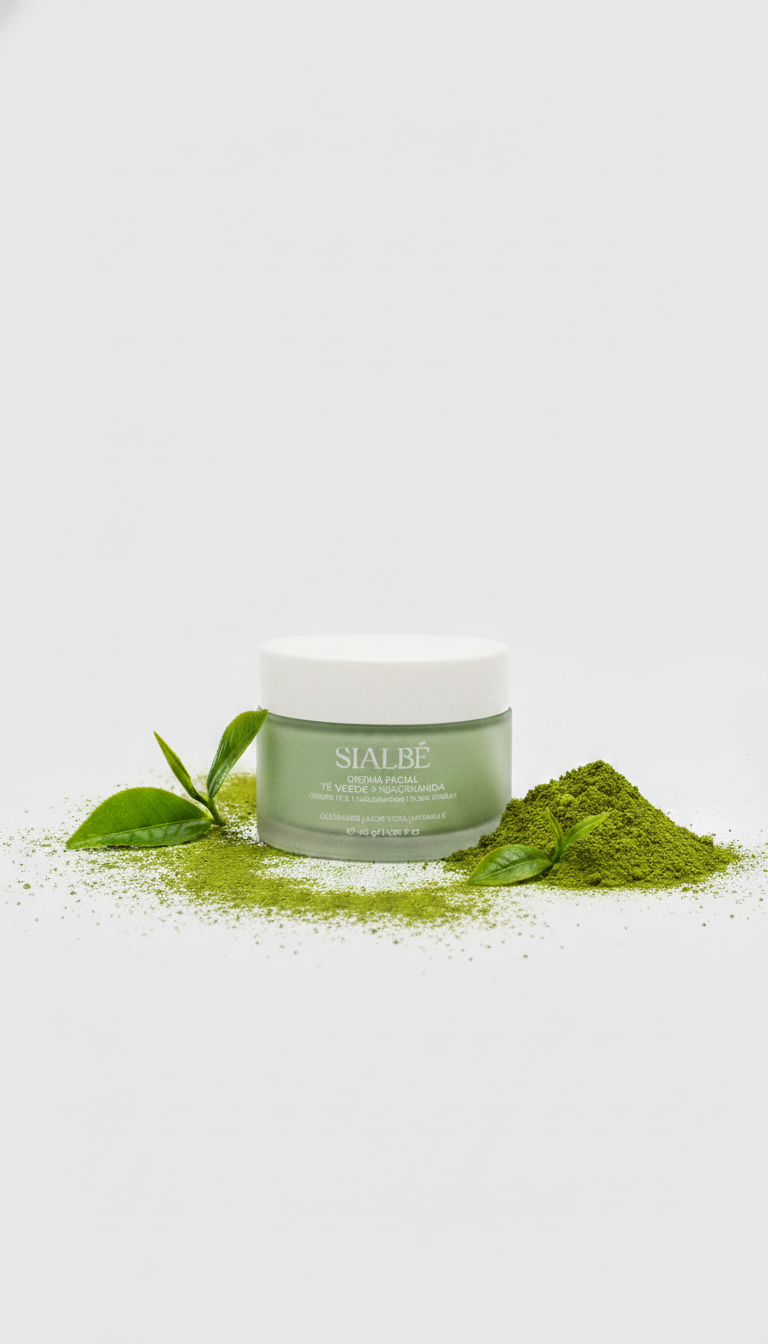 Crema Facial · Té Verde & Niacinamida